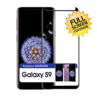 SGSAMS9F- Full Coverage Screen Protector 9H Hardness Tempered Glass - Samsung Galaxy S9