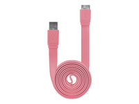 DAUSB30FHPK - Cellet SuperSpeed USB 3.0 Type A to Micro-B Flat Cable - Hot Pink