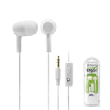 EP35PSTWT - Cellet In-Ear 3.5mm Wired Headphones, Hands-Free Stereo Earbuds with Microphone - White