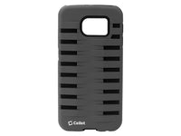 CCSAMS6QGY - Cellet Dual Layer Weave White/Black Armor Guard Case for Samsung Galaxy S6