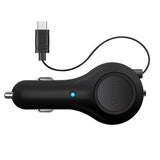 PMICROR21 - Cellet Compact 10 Watt / 2.1 Amp High Powered Micro USB Retractable Plug in Car Charger