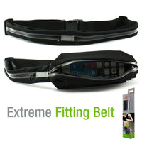 ACWAIST - Sweat Resistant Fitness Exercise Storage Belt with Dual Pockets Fanny Pack