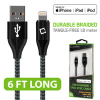 DAP8BRBK - Durable Lightning USB 8 Pin Apple MFI Certified Data Sync & Charge Cable, 6ft. - Black