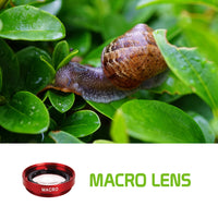 ACLENS3 - Universal 3-in-1 Fisheye / Wide Angle / Macro Clip-on Camera Lens Kit