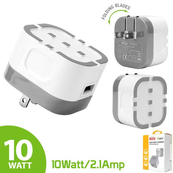 TCUSBW21WT - RUIZ by Cellet High Powered 2.1A (10W) USB Home Wall Charger-White