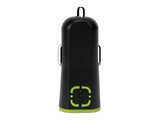 PUSBW21GR - RUIZ by Cellet Universal 2.1A (10W) USB Car Charger - Black/Green