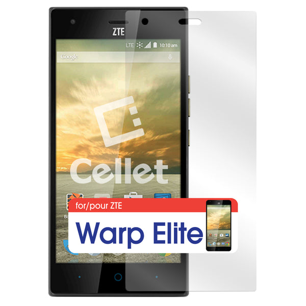 SGZTEWARPEL - Cellet Premium Tempered Glass Screen Protector for ZTE Warp Elite (0.3mm)