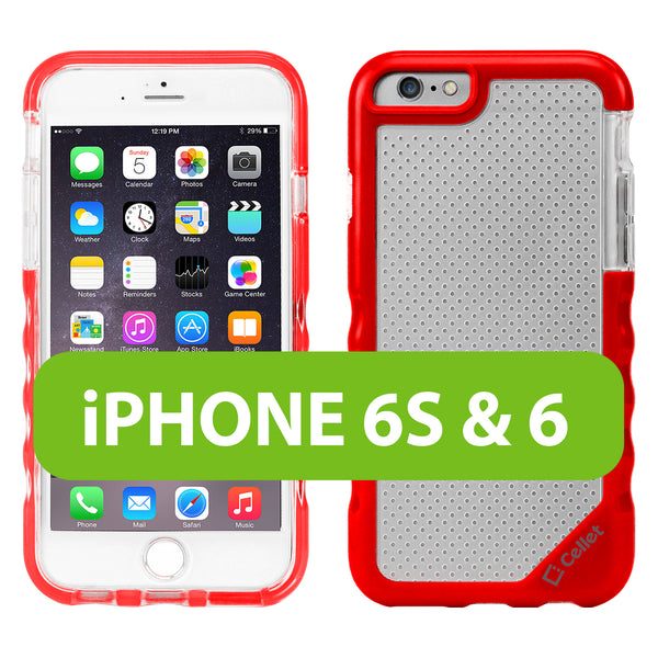 CIPH612RD - Cellet Dura Series Shockproof Flexi Case for iPhone 6 / 6s - Red