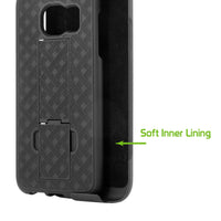 HLSAMS7E - S7 Edge Holster, Shell + Holster + Kickstand Combo Case for Samsung Galaxy S7 edge, Cellet Shell + Holster + Kickstand Combo Case for Samsung Galaxy S7 edge