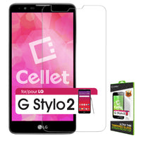 SGLGGSTYLO2 - LG G Stylo 2 Tempered Glass Screen Protector, Cellet 0.33mm Premium Tempered Glass Screen Protector for LG G Stylo 2 (9H Hardness)