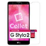 SGLGGSTYLO2 - LG G Stylo 2 Tempered Glass Screen Protector, Cellet 0.33mm Premium Tempered Glass Screen Protector for LG G Stylo 2 (9H Hardness)