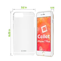 CCIPH7PWT - iPhone 7/ 8 Plus Slim Hard Cover Protection Case - Clear/ White