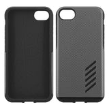 CCIPH75GY - iPhone SE 2020 / 8 / 7 Dual Layer Anti-Slip Aviator Series Heavy Duty Phone Case - Space Gray/Black