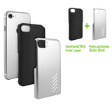 CCIPH7P5PK - iPhone 7/ 8 Plus Dual Layer Anti-Slip Aviator Series Heavy Duty Phone Case - Pink/ Gray