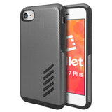 CCIPH7P5GY - iPhone 7/ 8 Plus Dual Layer Anti-Slip Aviator Series Heavy Duty Phone Case - Space Gray/Black