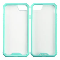 CCIPH76GR - iPhone SE 2020 / 8 / 7 Heavy Duty HD Clear Ultra Slim Hybrid Phone Case - Green/Clear