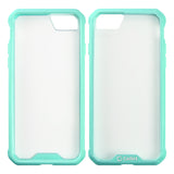 CCIPH76GR - iPhone SE 2020 / 8 / 7 Heavy Duty HD Clear Ultra Slim Hybrid Phone Case - Green/Clear