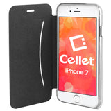 CCIPH74BK - iPhone SE 2020 / 8 / 7 Folio Case, Cellet Folio Case with Credit Card Slot for iPhone 8/7