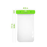 WATER1GR - Cellet Universal IPX8 Waterproof Case for Apple iPhone 7 Plus, 6s Plus, Samsung Galaxy S7 edge, Large Smartphones, Digital Cameras, MP3 Players and More - Green