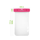 WATER1PK - Cellet Universal IPX8 Waterproof Case for Apple iPhone 7 Plus, 6s Plus, Samsung Galaxy S7 edge, Large Smartphones, Digital Cameras, MP3 Players and More - Pink
