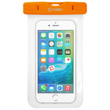 WATER1OR - Cellet Universal IPX8 Waterproof Case for Apple iPhone 7 Plus, 6s Plus, Samsung Galaxy S7 edge, Large Smartphones, Digital Cameras, MP3 Players and More - Orange