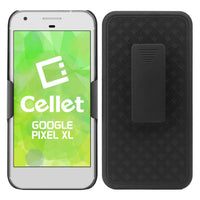 HLGOOPXXL - Google Pixel XL Case, Cellet Shell Holster Kickstand Case with Spring Belt Clip for Google Pixel XL