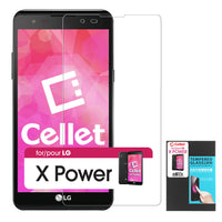 SGLGXPOWE - Cellet 0.3mm Premium Tempered Glass Screen Protector for LG XPower (9H Hardness) - by Cellet