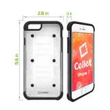 CCIPH78BK - iPhone SE 2020 / 8 / 7 Heavy Duty Action Series Proguard Case - Black/ Transparent