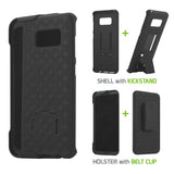 HLSAMS8 - Samsung Galaxy S8 Combo Holster, Holster Shell + Holster + Kickstand Combo Case for Cellet Shell
