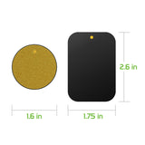 CLCMETALP2 - 4 Heavy Duty Phone Mount Magnets - 2 Rectangle & 2 Round Magnets