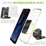 CLCMETALP2 - 4 Heavy Duty Phone Mount Magnets - 2 Rectangle & 2 Round Magnets