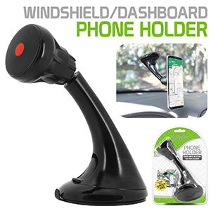 PHD23CN - Windshield/Dashboard Mount Phone Holder for Apple iPhone X, 8, 8 Plus, Samsung Galaxy Note 8, Galaxy 8, S8 Plus and More - Extra Strength Suction Cup with Quick-Snap Technology – by Cellet