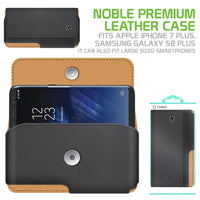 NOBLEP7A - Cellet Noble Premium Leather Case for Samsung Galaxy Note 8, Galaxy S8, iPhone 8/7/6 Plus with heavy duty HM 360 degree swivel clip