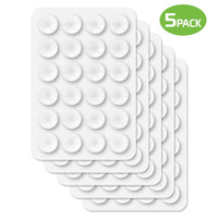 SCUPCL5 - 5 Pack Multipurpose Mini Suction Cup Mat with Strong 3M Adhesive – by Cellet - Clear