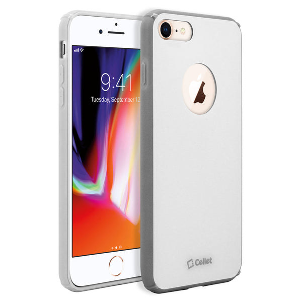 CCIPH781WT - iPhone SE 2020 / 8 / 7 Durable Slim Hard Case TPU and durable PC Plastic that Provides All-Around Protection - White