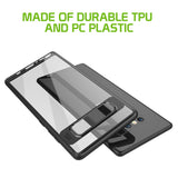 CCSAMN8HBK - Samsung Not 8 Slim Transparent Case Cover with TPU Frame - Black/ Clear