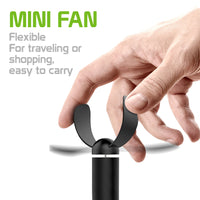 FANUSBA - Portable USB Fan with Flexible Neck for Laptops, Notebooks, Power Banks and More USB A Enabled Devices - Black