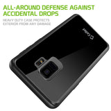 CCSAMS981BK - Heavy Duty Protection Slim Hard Case Cover - Clear- Galaxy S9