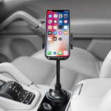 PHC18CN - Heavy Duty Cup Holder Mount for Apple iPhone XS, XR, X, 8/8 Plus, Samsung Galaxy Note 9, Galaxy S9/S9 Plus, S8/S8 Plus and other3.5 inch Smartphones – by Cellet