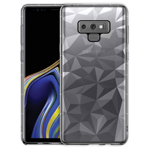 CCSAMN9PG - Samsung Galaxy Note 9 Ultra Slim Diamond Pattern Protective Case Cover - Clear