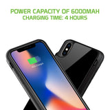 BWIPHXS - iPhone XS & X Battery Case, 5000mAh Rechargeable Wireless Power Case for Apple iPhone XS & X