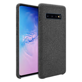 CCSAMS10BK - Samsung Galaxy S10 Plus Case, Durable Slim Fabric Case for Samsung Galaxy S10 - by Cellet - Black