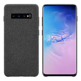 CCSAMS10BK - Samsung Galaxy S10 Plus Case, Durable Slim Fabric Case for Samsung Galaxy S10 - by Cellet - Black