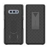 HLSAMS10E - Belt Clip Holster & Shell Case with Kickstand Heavy Duty Protection - Galaxy S10 Lite