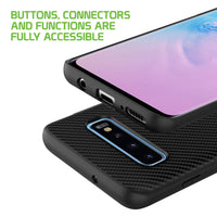 CCSAMS10BBK - Samsung Galaxy S10 Heavy Duty Slim Case Protector Cover - Black