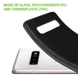 CCSAMS10PBBK - Samsung Galaxy S10 Plus Heavy Duty Slim Case Protector Cover - Black