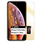 SMIPHXSMGD - iPhone XS Max Mirror Screen Protector, Cellet 0.3mm Premium Mirror Tempered Glass Screen Protector for Apple iPhone XS Max (9H Hardness) - Gold