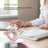 FAN200 - Multi-Purpose Compact Mini Fan with Mirror, 2 in 1 Portable USB Powered Foldable Handheld Mini fan with Mirror and 3 Different Speeds