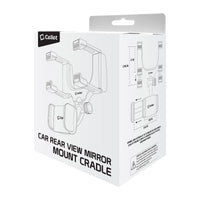 PHMIR2FA -  Cellet Rear-view Mirror Mount, Universal Car Rear-view Mirror Mount with 360 Degree Rotating Cradle and Adjustable Brackets Compatible to Apple iPhone 13/12/11/XS Max, X/XR/XS, 8/8 Plus, 7/7 Plus and Samsung Galaxy Note 10/10 Plus