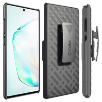 HLSAMN10P - Belt Clip Holster & Shell Case with Kickstand Heavy Duty Protection - Galaxy Note 10 Plus